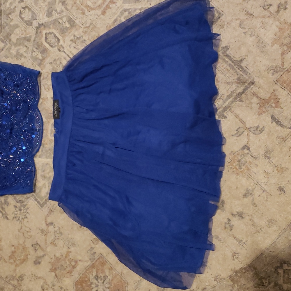 Vintage! 2 Piece Royal Blue Set. - Picture 3 of 6